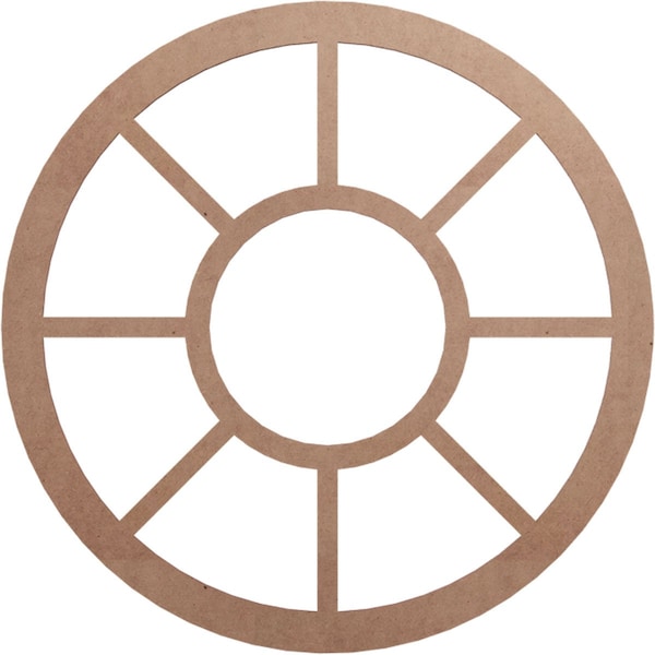 Ekena Millwork Grace Wood Fretwork Pierced Ceiling Medallion, Wood (Paint Grade), 28"OD x 10 1/8"ID x 3/8"T CMWP28X0375GRMF - main